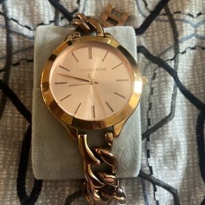 Rose gold Michael Kors watch